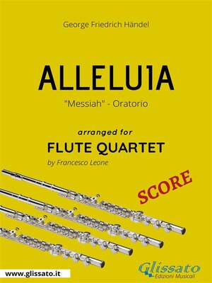 cover image of Alleluia--Flute Quartet SCORE